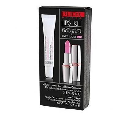 Pupa Lips Kit Крем за увеличаване на устните + червило Diva`s Rouge